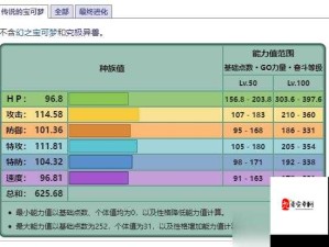 口袋妖怪VS，探索个体值极致奥秘的终极对决